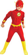 View Item Child The Flash Muscle Chest Outfit Fancy Dress Costume Superheroes Kids Boys